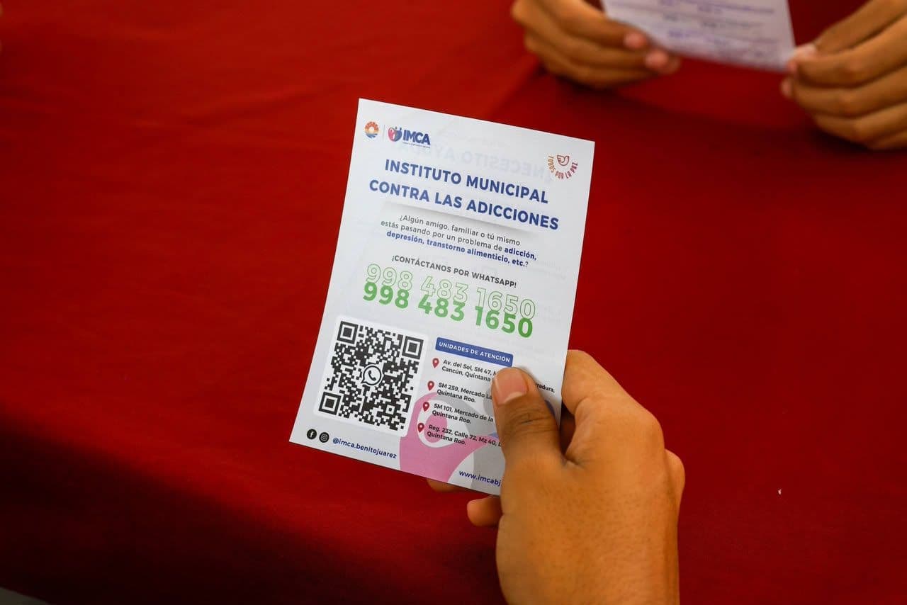 Más de 23 mil jóvenes reciben atención preventiva contra adicciones y problemas de salud mental en Cancún
